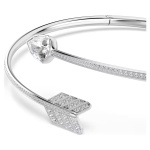 Idyllia chokerMixed cuts, Arrow, White, Rhodium plated